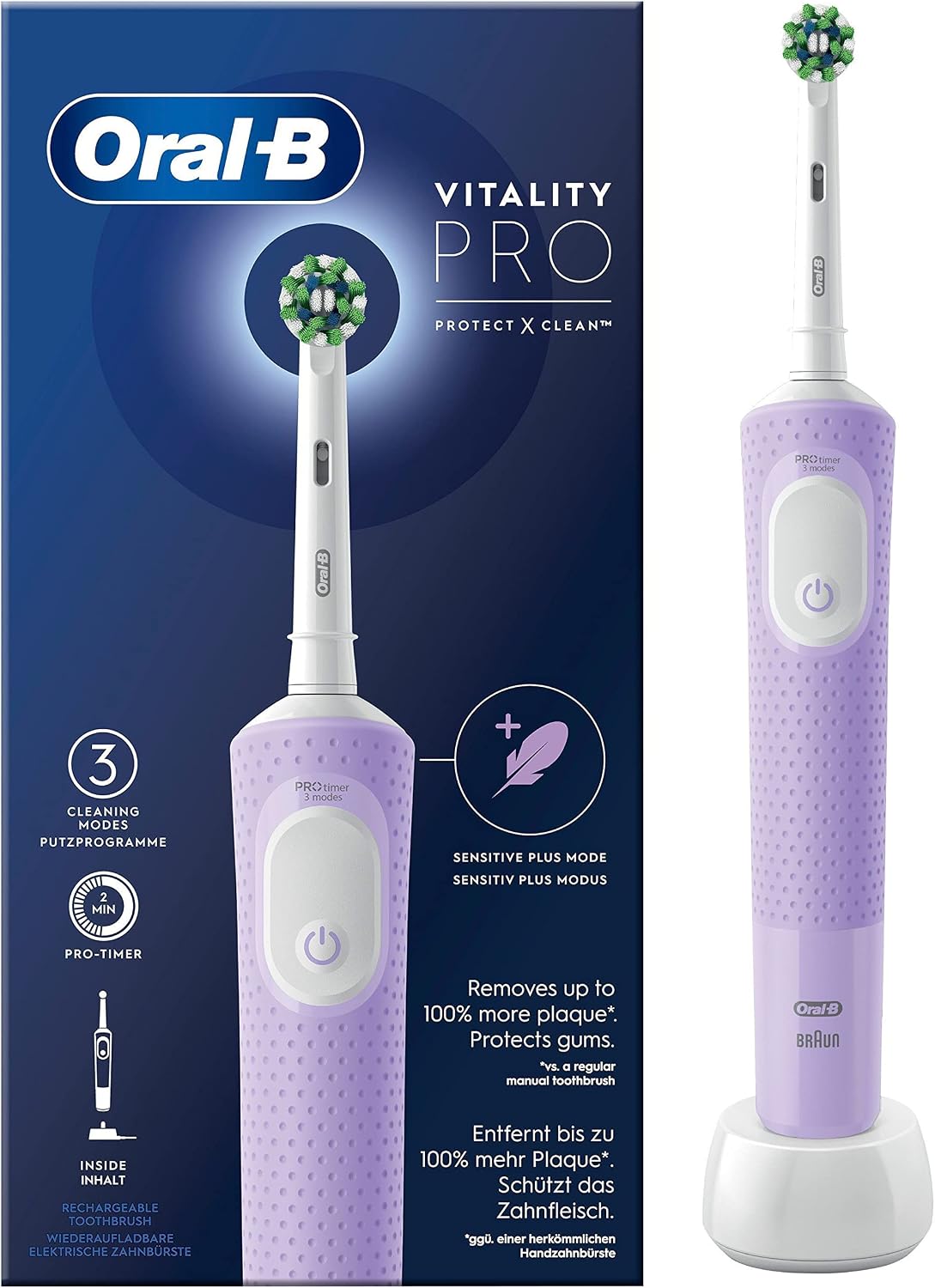 Dossier Complet & Guide Pratique : Oral-B Vitality Pro Lila Eltandborste 1 tandb