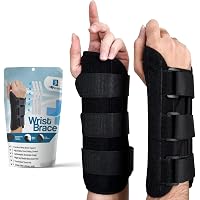 Adjustable Wrist Support Brace for Carpal Tunnel, Fits Both Hands, with Aluminum Splint, Helps Relieve Tendinitis, Arthritis, Sprain, Athletic Pain price in Saudi Arabia | Amazon Saudi Arabia