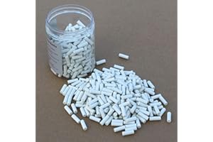 GANGOU Rock Tumbler Media Rock Tumbler Ceramic Pellets – 2 lb Ceramic Media for Rock Polisher, Use with Rock Polishing Grit, Protects Rocks, Improves Tumbling (2 LB cylinders)