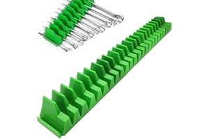 IOIUSKKU Modular Wrench Organizer for Spanner Storage | Magnetic Tool Holder Trays Set ABS Magnetic Tool Holder Strip Panner Rack, A 20 Groups