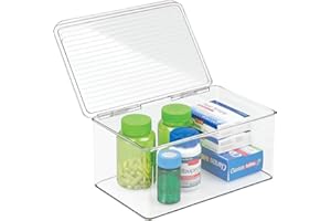 INTERDESIGN iDesign Med+ Scatola Medicine, Plastica, Trasparente, 18.5x27.25x12.75 cm