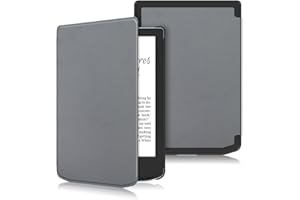 DINGGUAGUA Custodia per Pocketbook Verse ‎PB629 /Verse Pro PB634 e-Book Reader 6 Pollici eCarta Tablet,Folio-Cover con Auto Sveglia/Sonno,Grigio