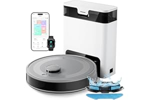 LEFANT Robot Aspirador y Fregasuelos M2 Pro, 6000Pa, Autovaciado 60 Días,140min Autonomía, Navegación dToF, Obstáculos 190° PSD, Mapeo Multinivel, Mascotas, Ideal para Limpiar el Pelo de Las Mascotas