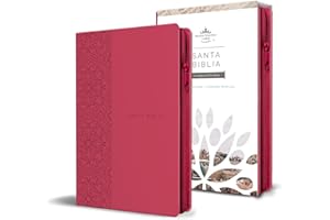 Biblia Reina Valera 1960 letra grande. Símil piel fucsia, cremallera, tamaño manual / Spanish Holy Bible RVR 1960. Handy Size, Large Print, ... Faux Leather, Fuchsia Color, With Zipper