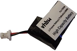vhbw Batería Compatible con Plantronics C054, C054A, C053, C053A, CS530, C565, C565 Gap Auriculares inalámbricos, Cascos (80 mAh, 3,7 V, Li-Poli)