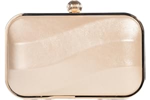 Michelle Moon - Pochette Elegante per Matrimoni, Feste ed Eventi | Clutch con Catena Tracolla, Ideale come Borsa Donna Cerimonia con Glitter o Borsa a Mano per Occasioni Speciali