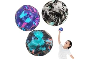YKHSUAOU 3 Stück Moon Ball, Gummiball Space Ball,Bounce Ball Bouncing Ball für Kinder, Moon Ball Hohe Springender,Hohe Bounce-Loch-Ball Mondball Lavaball,Moon Ball Hohe Springender