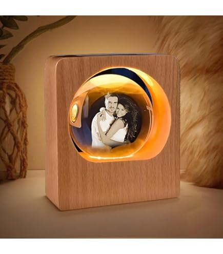 Crystal Ball Digital Display, 3D Ultrasound Crystal Ball Crystal Ball Video Player Light Up Sphere Digital Memory Display Uploadable Videos Photos Gif