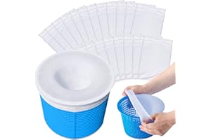 ZZRSYJ 20 Calcetines Skimmer Piscina,Calcetines de Piscina Filtros,Filtros de Piscina para Cesta de Filtro Skimmer,Filtros de Skimmer,Filtro Skimmer de Nailon,para Capturar Hojas,Cabello,Hierba