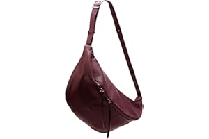 SH Leder Daniela G768 Damska torebka unisex z prawdziwej skóry, 49 x 28 cm, Ciemnoczerwony, Grande, Elegancki