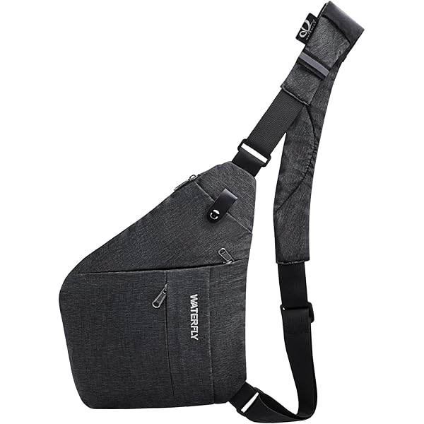 Ultralu00e4tt Sling Bag Slingvu00e4ska, Vattentu00e4t Axelvu00e4ska Fu00f6r Mu00e4n, Liten Bru00f6stvu00e4ska, Crossbody-vu00e4ska, Mode, Midjevu00e4ska Fu00f6r Resor, Skola, Vandring, Fitness, Cykel, Jakt