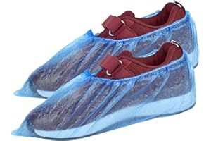 FOHOLA 40 Pcs Shoe Covers, Waterproof Overshoes, Anti Slip Shoe Protectors, One Size Fit Most Shoes (40 Pcs)