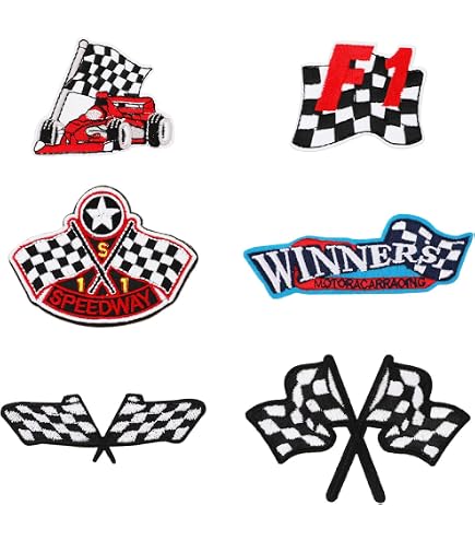 Patch Brodé Thermocollant - Coureur Formule 1 - 7,3x9 Cm | Idéal Pour Vêtements, Casquettes, Sacs - 4