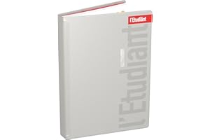 L'ETUDIANT Agenda Scolaire Aout 2023 - Août 2024 Journalier Format 12x17cm Couverture Ouatinée Couleur Argent