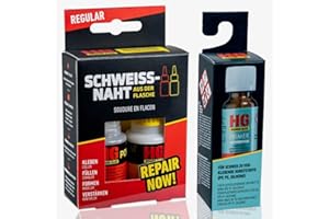 HG POWER GLUE Die Schweißnaht aus der Flasche - Kraftkleber Set mit Primer für PP, PE, Silikon, Teflon - Kleber für Kunststoffe, Plastik, Gummi, Stein, Keramik - chemikalienresistent, hitzebeständig