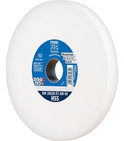 PFERD Slijpschijf CARBIDE, 200x25x32mm, SiC 120, 39008443 - zachte, agressieve slijpschijf voor harde materialen, bijv. hardmetaal, met verloophulzen ( 25/20/16mm