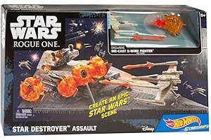 Hot Wheels Mattel Star Wars – Assaut du Star Destroyer – Scènes de Bataille sur Vaisseau Spatial