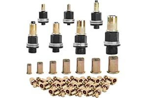 ZHIXIFAN 7 Stück Nietmutternzange Set, Nietenzange Nietmuttern, Nieten Set für M3, M4, M5, M6, M8, M10, M12 Nietmutter Werkzeug, Manuelle Nietmaschine, Kommt 70 Stück Muttern