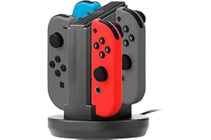 Snakebyte NSW Joycon's Four Charger-Charging Station for Use with Nintendo Switch