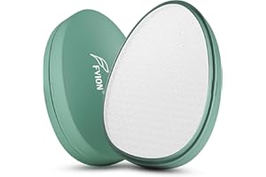 FVION Lima Pies Vidrio Nano Cristal 2 en 1 - lima pies durezas removedor de callosidades efectivo, portátil para talón, callos pies eliminar profesional para piel pies (Verde)
