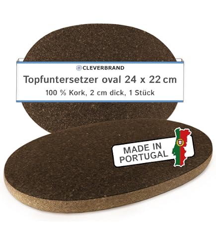 Sottopentola In Sughero Naturale Per Cataplana – Rotondo 30 Cm – Prodotto Portoghese 100% Sughero – Proteggi Tavola E Superfici