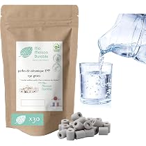 Perline Di Ceramica EM Grigie - Purificano L'acqua, Eliminano Calcare E Cloro, Per Caraffe Ed Elettrodomestici
