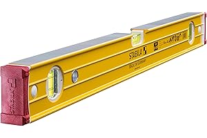 STABILA Poziomica magnetyczna typ 96-2 M, 61 cm, bardzo mocny profil aluminiowy, bardzo silne magnesy ziem rzadkich, 1 pozioma / 2 pionowe libele, amortyzujące zaślepki, antypoślizgowe stopery, Made
