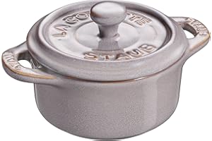 STAUB Mini cocotte rotonda grigio anticato, 10 cm