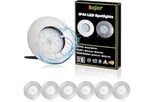 Bojim Faretti LED da incasso per cartongesso Ultrasottili per Bagno, 5.5W 470LM Luce Bianco Naturale 4500K Pari a 40W IP44 80RA 230V, Plafoniere LED Soffitto Ultra Slim, Diametro Ø60mm, Set da 6