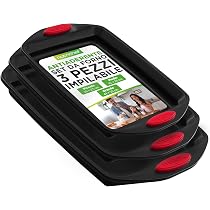 NutriChef Set 3 Teglie da Forno Antiaderente, Acciaio al