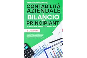 CONTABILITÀ AZIENDALE E BILANCIO PER PRINCIPIANTI: IL MANUALE PRATICO DEFINITIVO: Partita Doppia, Analisi di Bilancio, Controllo e Gestione Finanziaria Spiegati passo dopo passo