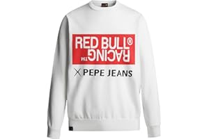 Red Bull Racing X Pepe Jeans RBR Intarsia Logo Knit Crew Neck Prendas de Punto para Hombre