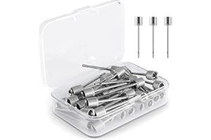 MOTORENBAU Luftpumpennadel, 35 Pcs Edelstahl- Ballpumpennadel, Ballaufblasen für Basketball, Fußball, Volleyball, Fußball oder Rugbybälle, Ersatzstift, Aufblasen mit Aufbewahrungsbox