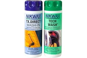 Nikwax Tech Wash and TX. Direct Wash-In Twin Pack