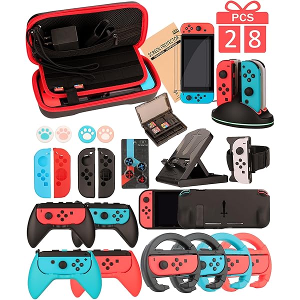 Nintendo Switch System: Mario Kart 8 Deluxe Bundle (Full Game