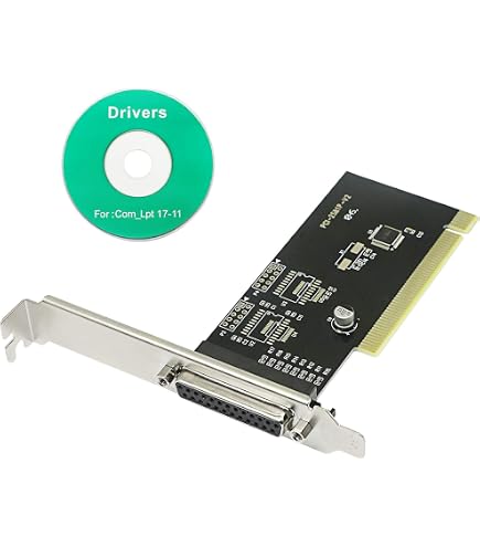 Carte Port Parallèle IEEE1284 LPT DB-25 PCI-E SUNIX PAR6408A - Modèle Low Profile - Occasion Fonctionnelle