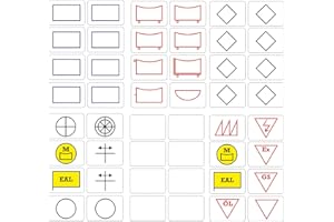 Taktifol Adhesive Symbols Self-Adhesive Tactical Signs (Vehicles Black)