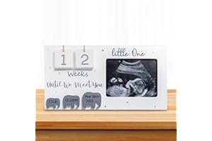 ANWANGDA Baby Scan Photo Frames, 9.5'' x 5'' Baby Sonogram Picture Frame, Ultrasound Picture Frame Pregnant Mom Announcement, Baby Announcement Gifts, Baby Gender Reveal Gifts