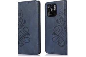 MOONESS Funda Xiaomi Redmi 10C,Funda Libro Magnético Carcasa para Xiaomi Redmi 10C - Azul