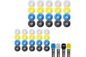 BAOSROY Einweg Mikrofon Abdeckung,Mikrofon Hygiene Abdeckung,Einweg Vliesstoff Mikrofon Funkmikrofon Abdeckungen,Für KTV,Konferenzen,Aufführungen Usw,40PCS
