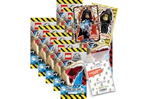 collect-it.de MY HOME OF CARDS + TOYS Ekskluzywne etui do przechowywania w pakiecie z Lego Jurassic World - seria 2-10 Booster + 2 limitowane karty Star Wars