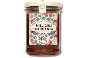 GOLDEN ROOTS NATURALS Miel para la garganta con jengibre, canela y limón – mezcla natural de sabor intenso y efecto calmante - Ideal para voz, tos y días fríos -Frasco 220g (220g)