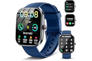 SOUDORV Smart Watch, 1.91" HD 2025 Smartwatch for Men Women with Answer/Make Calls, Heart Rate/Sleep/SpO2 Monitor, 110+ Sports Step Counter, IP68 Waterproof Activity Fitness Trackers for Android iOS Phone