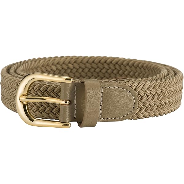 Lpolkvemelh Lot De 2 Ceintures Élastiques Enfants 3CM - Ceinture Tressée Réglable Avec Boucle Plastique Noir