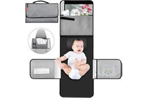 MORROLS Tragbare Wickelunterlage, Baby Wickelunterlagen für Unterwegs, Faltbare Wickelunterlage für Babys und Kleinkinder Inkontinenzauflage Waschbare Atmungsaktiv Komfortable