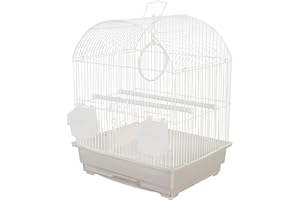 KCT Rosario Small Exotic Portable Bird Cage Travel Box - White