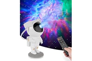 Les-Theresa Projecteur de Galaxie D'astronaute Starry Sky Night Light, D'étoile avec Nébuleuse, Minuterie et Télécommande, Lampe étoilée pour Chambre à Coucher Plafond