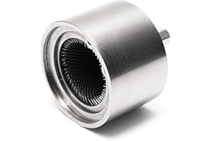 Vouyar 1" Full-Metal Copper Pipe Cleaner, Tube Cleaning Brush for Drill with Replaceable Brushes, for Professional Plumbers and Industrial Purposes