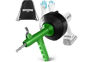 Meisterfaktur Spirala do czyszczenia rur [7,5 m] – automatyczna funkcja (nowa) – idealna spirala odpływowa z automatycznym podajnikiem – spirala rurowa dla prawdziwych majsterkowiczów!