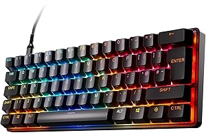 SteelSeries Apex Pro Mini Gen 3 - Gaming Keyboard 60 Percent - Fully Adjustable Hall Effect Switches - Game-Ready Presets - Rapid Trigger, Protection Mode, Rapid Tap/SOCD - English QWERTY